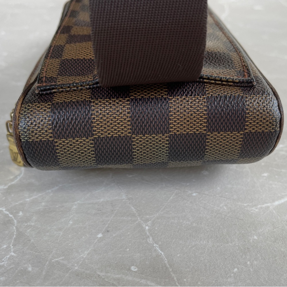 Louis Vuitton Damier Ebene Canvas Geronimos Unisex Crossbody Sling Belt Bag - Picture 13 of 17